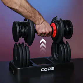 2 x hantlar Core 50 kg justerbar