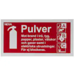 Skylt Nexa För Pulversläckare BSP-1020