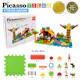 Byggbitar Picasso Tiles Bristle Blocks 100 Bitar Safari