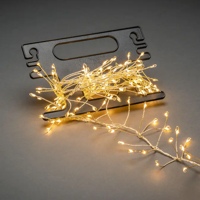 Ljusslinga Gnosjö Konstsmide Cluster Amber Micro-LED 3,6 m