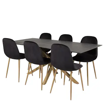 Matgrupp Venture Home Piata med 6 Pobbie Stolar