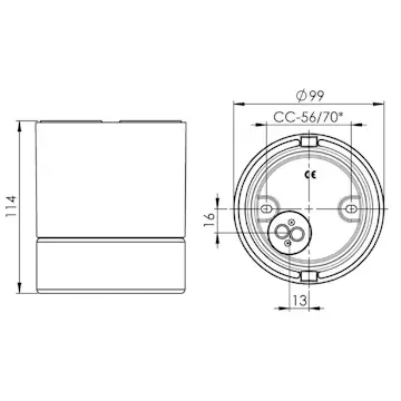 Vägg-/Taklampa Ifö Electric Light On 35W Bastu GU10