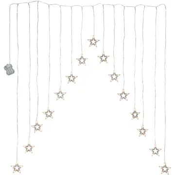 Ljusgardin Star Trading Decy Star