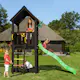 Lektorn Jungle Gym Club inkl. rutschkana, grundmålat svart