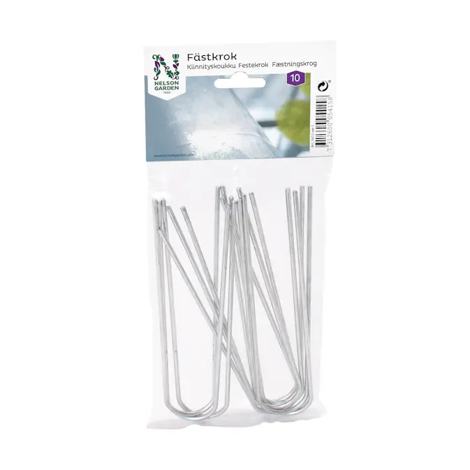 Fästkrok Nelson Garden för Väv 10-pack Galvaniserade