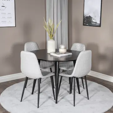Matgrupp Venture Home Plaza med 4st Polar Stolar
