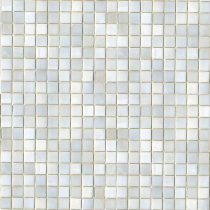 Mosaik Konradssons Sicis Nat Snow Vit 1,5x1,5 cm
