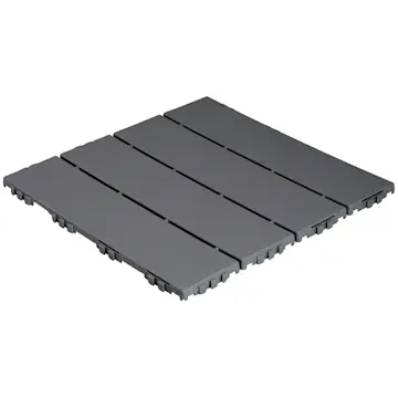 Golvplatta Hestraplattan WoodLook Iron Ore Golvtrall i Plast