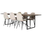 Matgrupp Venture Home Peo med 6 Pobbie Stolar Sammet