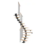 Spartrappa Dolle Dublin Bok Steg 1/2 Svängd Classic III Räcke