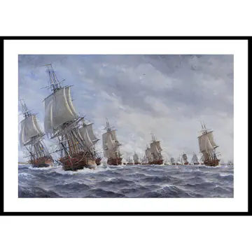 Poster Gallerix Naval Battle By Jacob Hagg