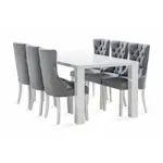 Matgrupp Concept 55 Cibus Matgrupp 180 cm med 6 Bergviken Matstol