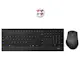 Tangentbord/Mus Set RAPOO Combo 9500M Multi-Mode Trådlös Premium Svart