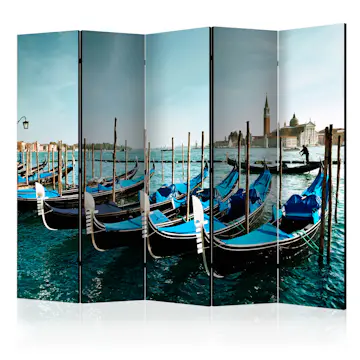 Rumsavdelare Skärmvägg Arkiio Gondolas on the Grand Canal Venice II 225x172 cm