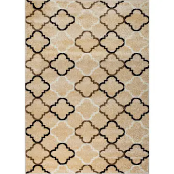 Wiltonmatta D-sign Florence Beige/Mörkbrun