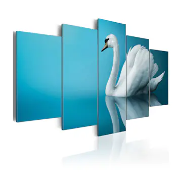 Tavla Arkiio A Swan In Blue