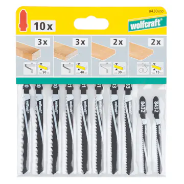 Sticksågblad Wolfcraft 10 st 944839