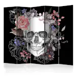 Rumsavdelare Skärmvägg Arkiio Skull And Flowers II 225x172 cm
