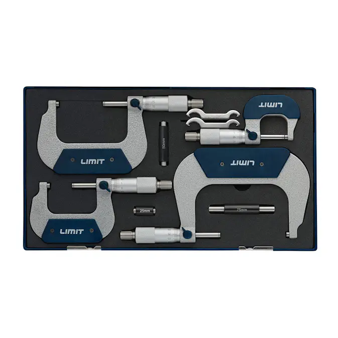 Bygelmikrometer Limit MMA 25/75 /100/SATS Kit
