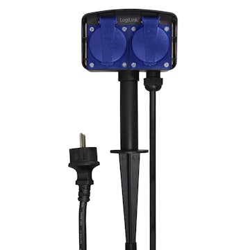 Grenuttag LogiLink 2-vägs Med Spett Utomhusbruk 2 m