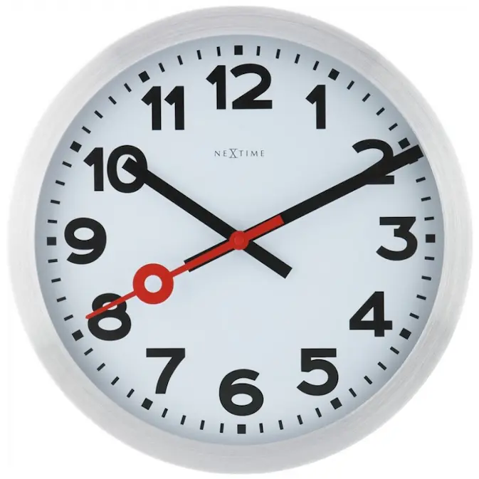 Väggklocka NeXtime Station 35 cm Siffror