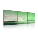 Handmålad Tavla Arkiio SeaGrön Kust 150x50