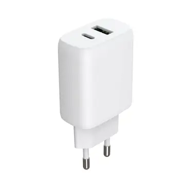 Laddare GEAR 220V 1xUSB-C + 1xUSB-A PD/PPS 30W + 18W QC