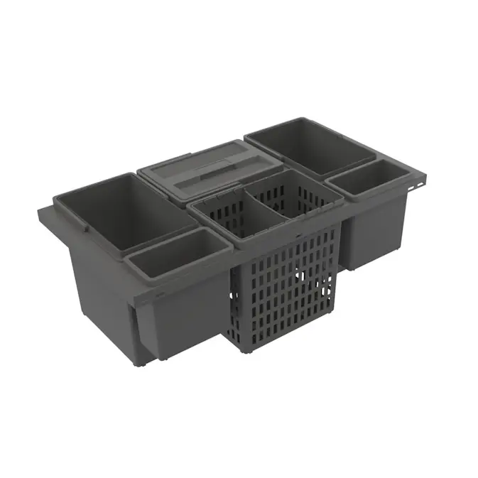 Källsorteringskärhållare Beslag Design Cube Basic Hero 800