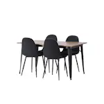 Matgrupp Venture Home Tempe 140 cm med 4 Polar Stolar