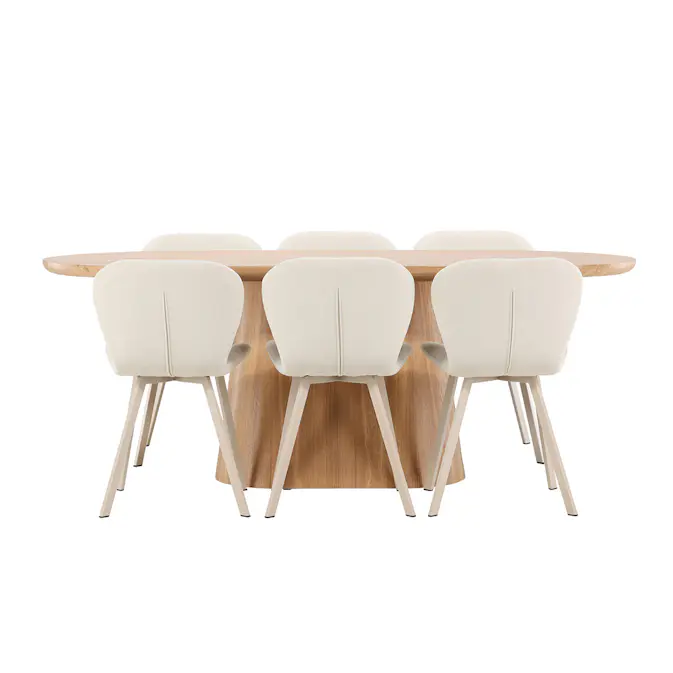 Matgrupp Venture Home Stjärnö med 6st Lilja Matstolar