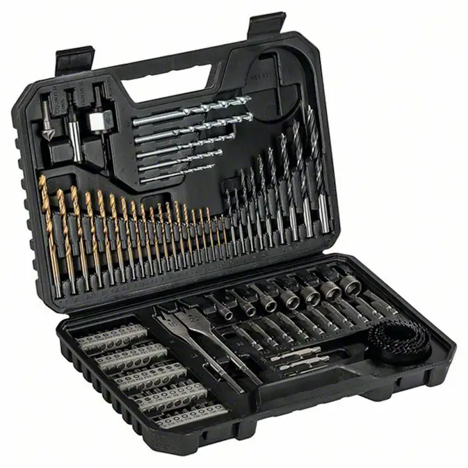Borr-/bitsset Bosch Power Tools 103-delar TIN