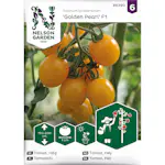 Frö Nelson Garden Tomat Hög Golden Pearl F1