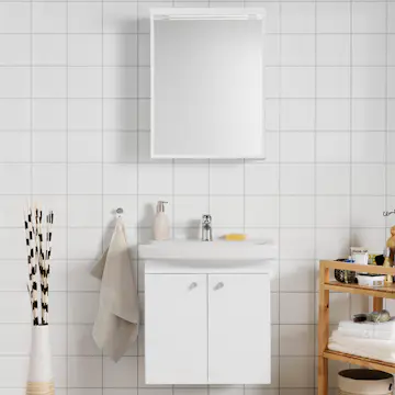 Möbelpaket Hafa Life Komplett med Luckor och Spegel 600