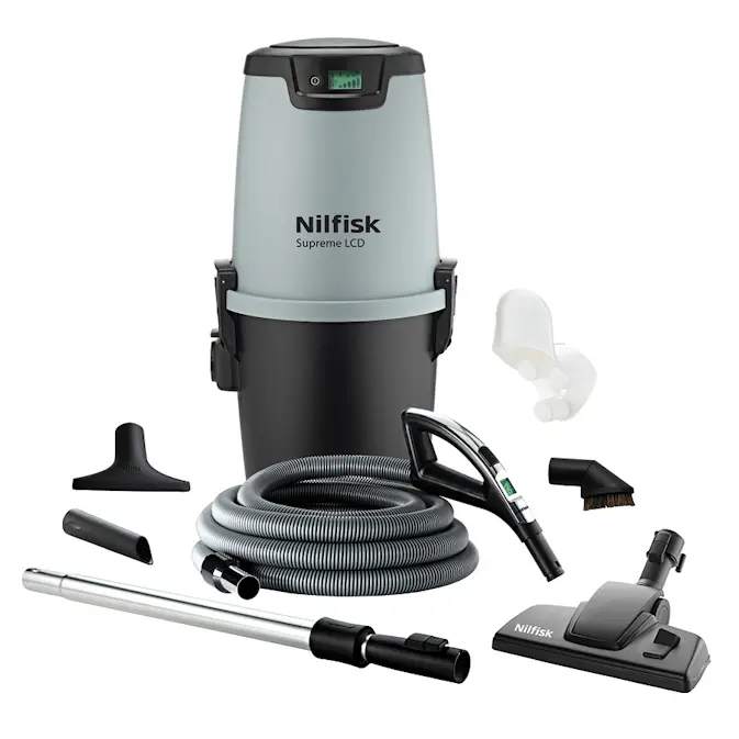 Centraldammsugare Nilfisk Supreme All-in-1 LCD Deluxe 500 m² Självrengörande Filter