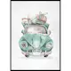 Poster Gallerix Christmas Beetle Car