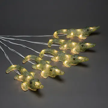 Dekorationsbelysning Gnosjö Konstsmide Krokodiler LED 5 st