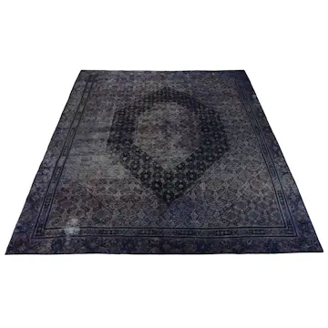 Persisk Matta Arkiio Mörkblå/Grå Vintage 268x350