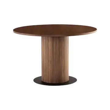 Matbord Bark Noira Runt Bord 120cm med Ribbor