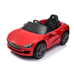 Elbil Nordic Play Maserati Ghibli 12V i Röd med LED-Ljus för Barn