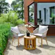 Utebord Hillerstorp Himmelsnäs Rund Ø 50 cm Teak Träbord