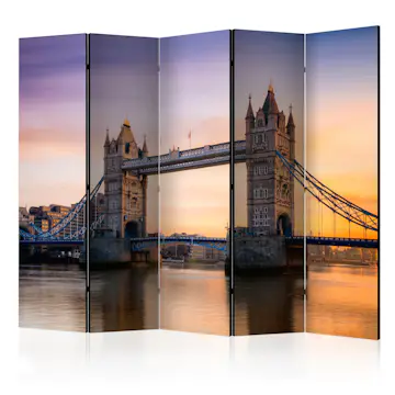 Rumsavdelare Skärmvägg Arkiio Tower Bridge At Dawn II 225x172 cm