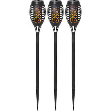 Solcellsfackla Star Trading Flame Mini Torch Promotion 3-pack Twilight