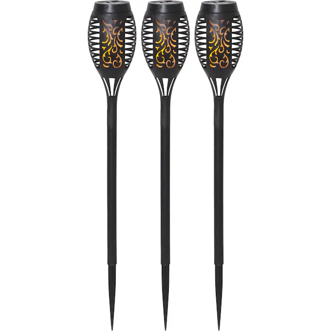 Solcellsfackla Star Trading Flame Mini Torch Promotion 3-pack Twilight