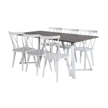 Matgrupp Venture Home Madde med 6 Marie Stolar