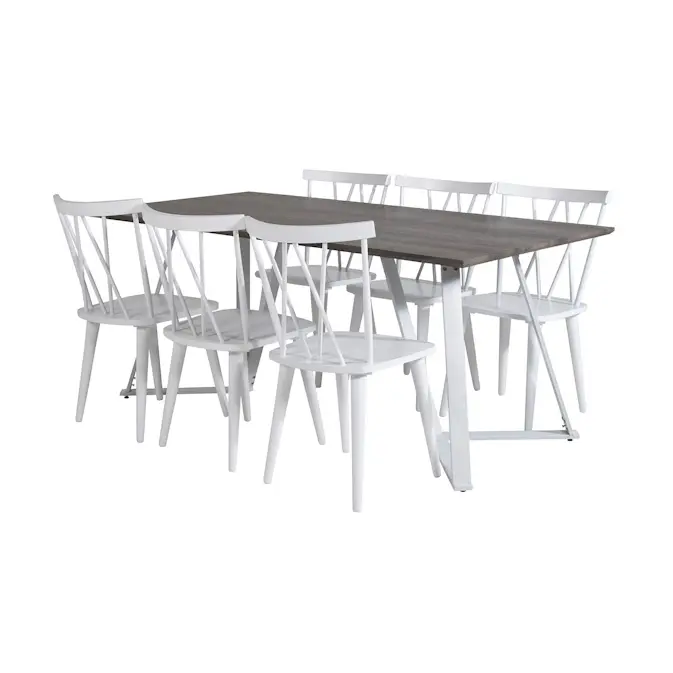 Matgrupp Venture Home Madde med 6 Marie Stolar