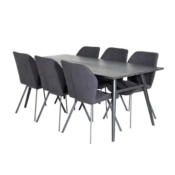 Matgrupp Venture Home Salt med 6 Geneva Stolar