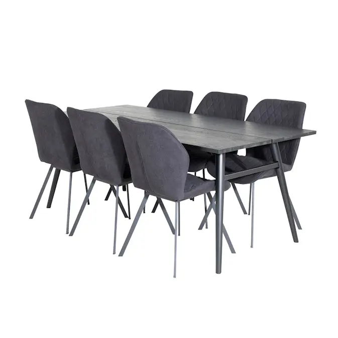 Matgrupp Venture Home Salt med 6 Geneva Stolar