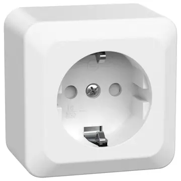 Vägguttag Gelia 1-vägs Jordat