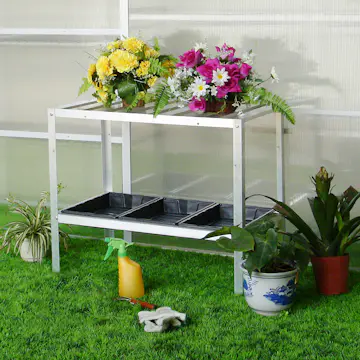 Odlingsbänk GOP 2 st Hyllplan med 3 st Odlingstråg