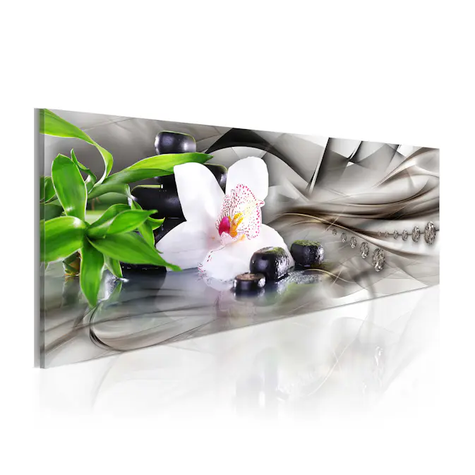 Tavla Arkiio Zen Composition Bamboo Orchid And Stones